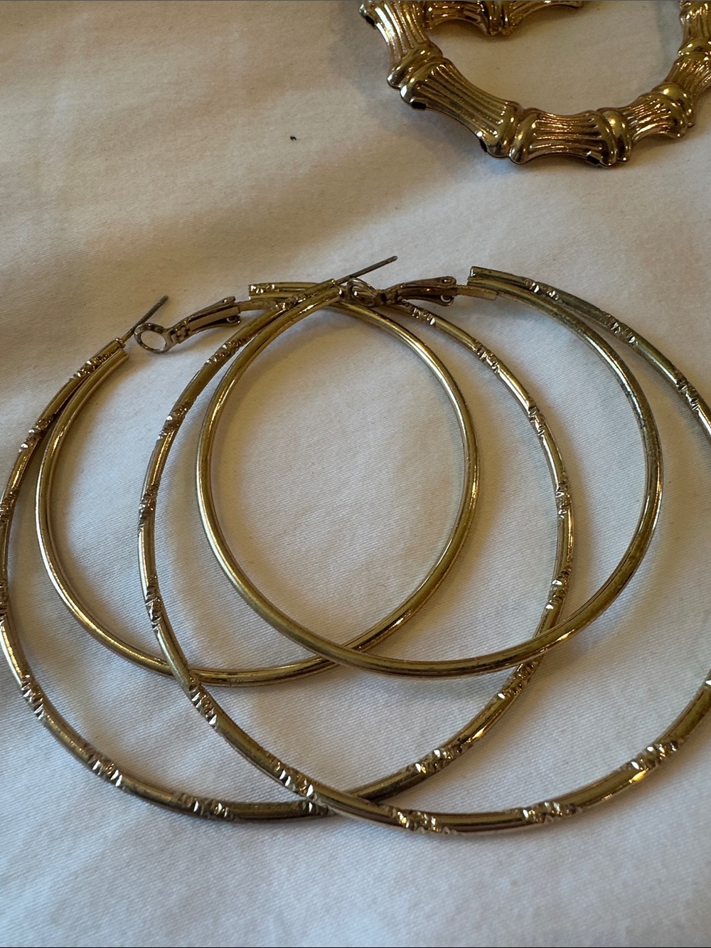 Hoop Earring Set - Gold - Picture 2 of 7